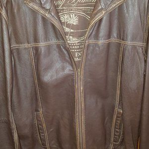 Tommy Bahama mens leather jacket